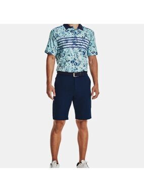 UNDER ARMOUR The Playoff Polo shirt loose fit breathable UPF 40 blue size XXL
